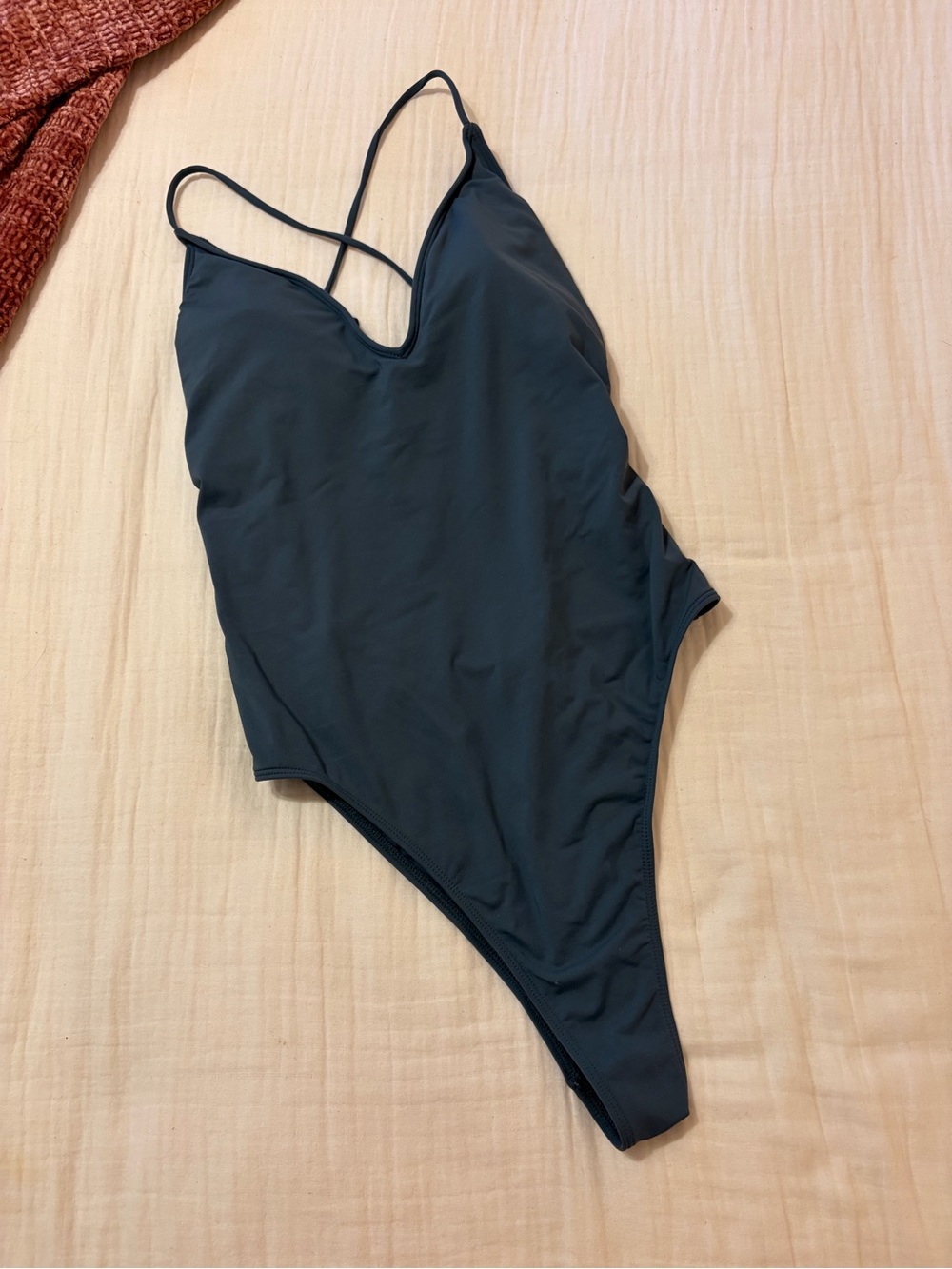 O’Neil Solid Blue One-Piece high cut swimsuit size Medium